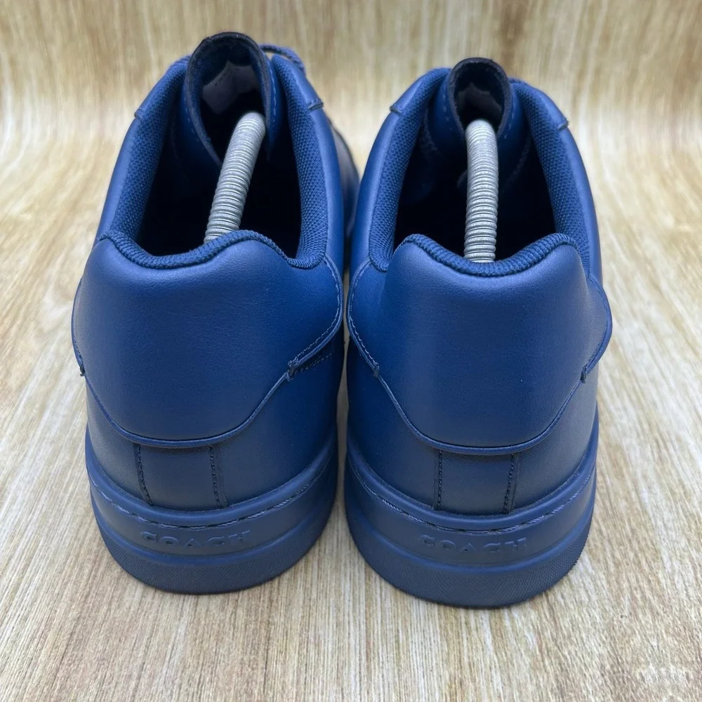 Coach High Line Sneaker Men's Size 10 D Navy Blue Leather Minimalist CX120